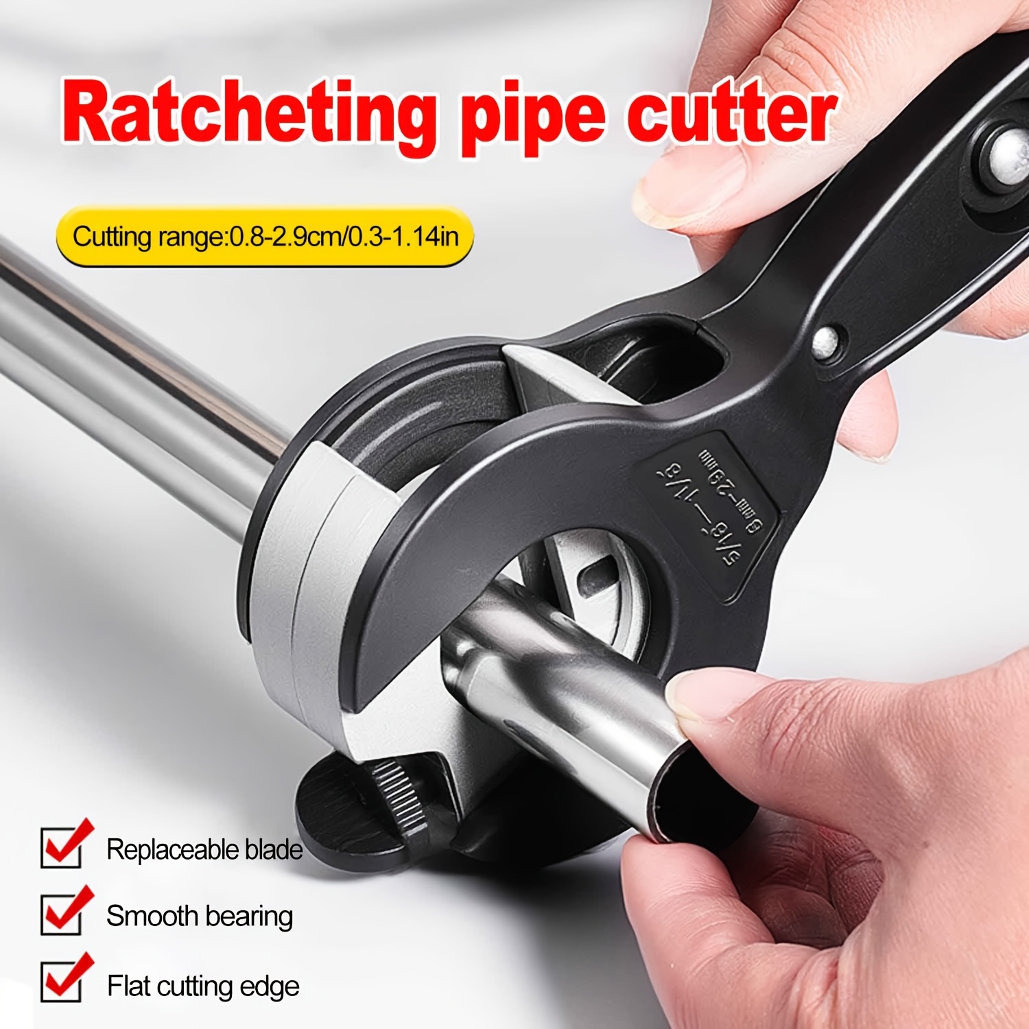 Pipe Cutter Ratchet - Ratchet Tube Cutter - Versatile Hand