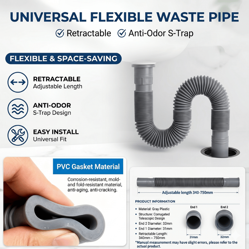 Universal Flexible Expandable  - Flexible Hose Braided reseña y precio