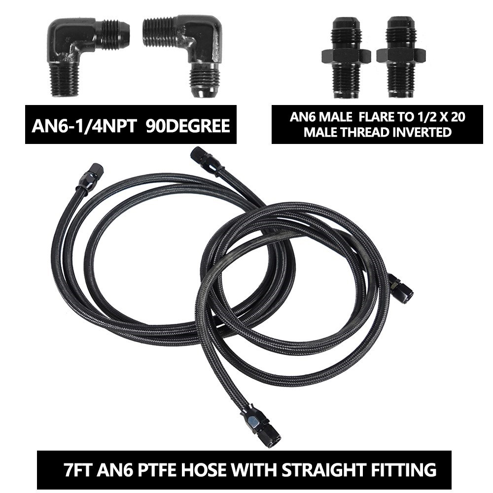 2 X 7Ft AN6 Flexible PTFE Tran - Flexible Hose Braided reseña y precio