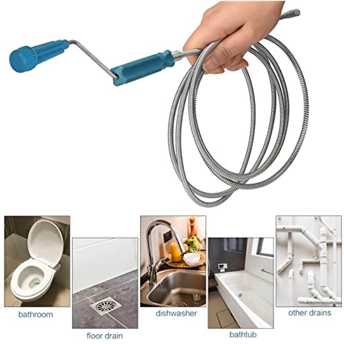 Telescopic Handle Flexible Ste - Drain Snake Flexible reseña y precio