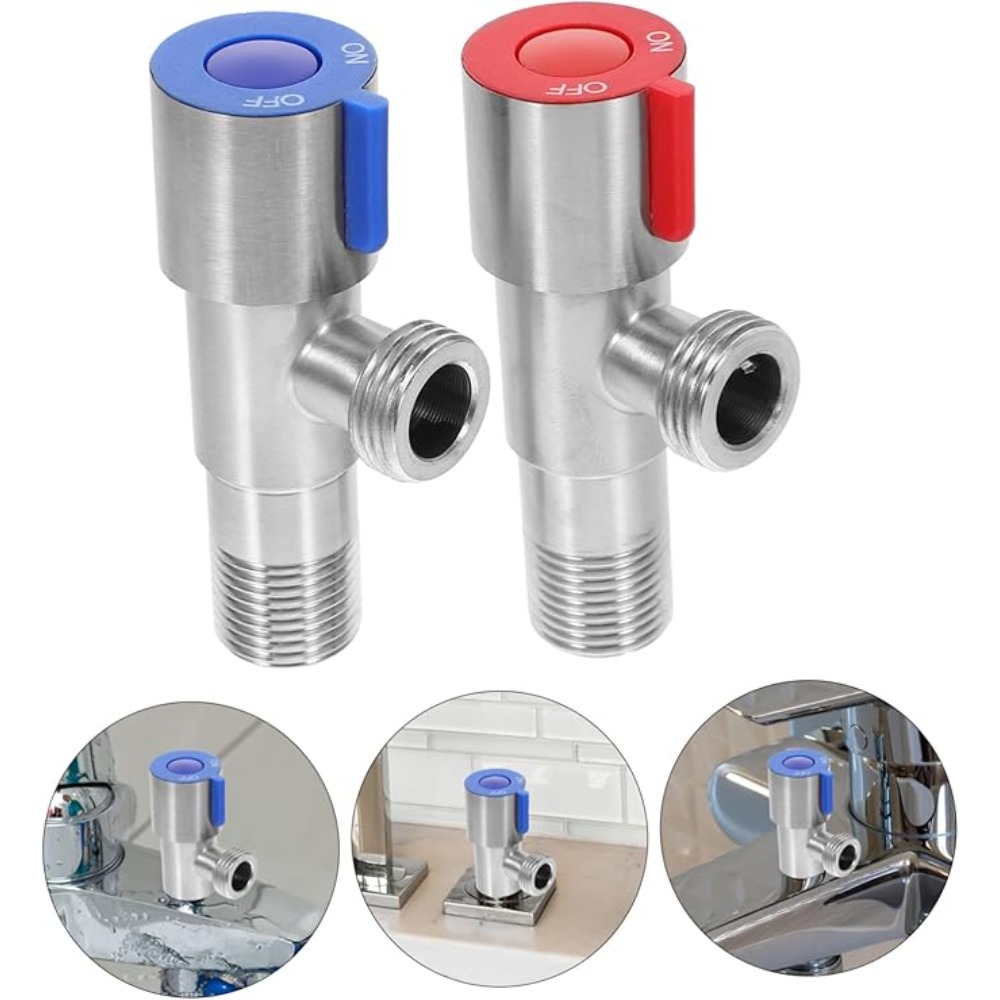 Stainless Steel Hot Cold Inlet - Toilet Fill Valve reseña y precio