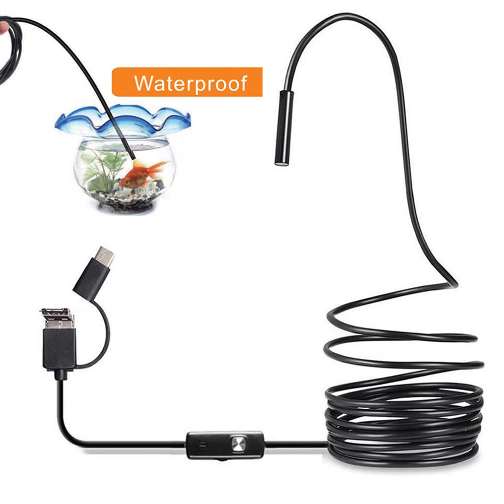 6 LED Light 7mm 1M  Endoscope  - Drain Snake Flexible reseña y precio