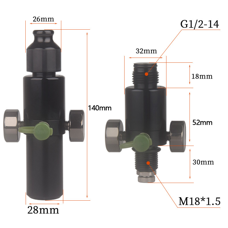 HPA Scuba M18*1.5 Pressure Reg - Float Ball Valve reseña y precio