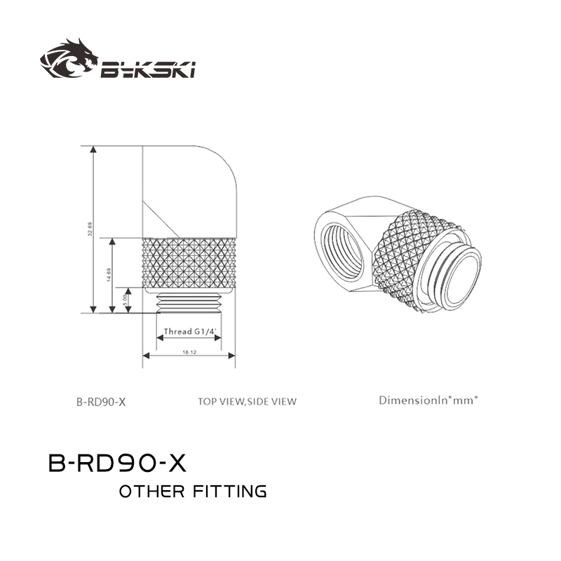 BYKSKI G1/4'' 90 Degree Rotary - Compression Fitting Brass reseña y precio