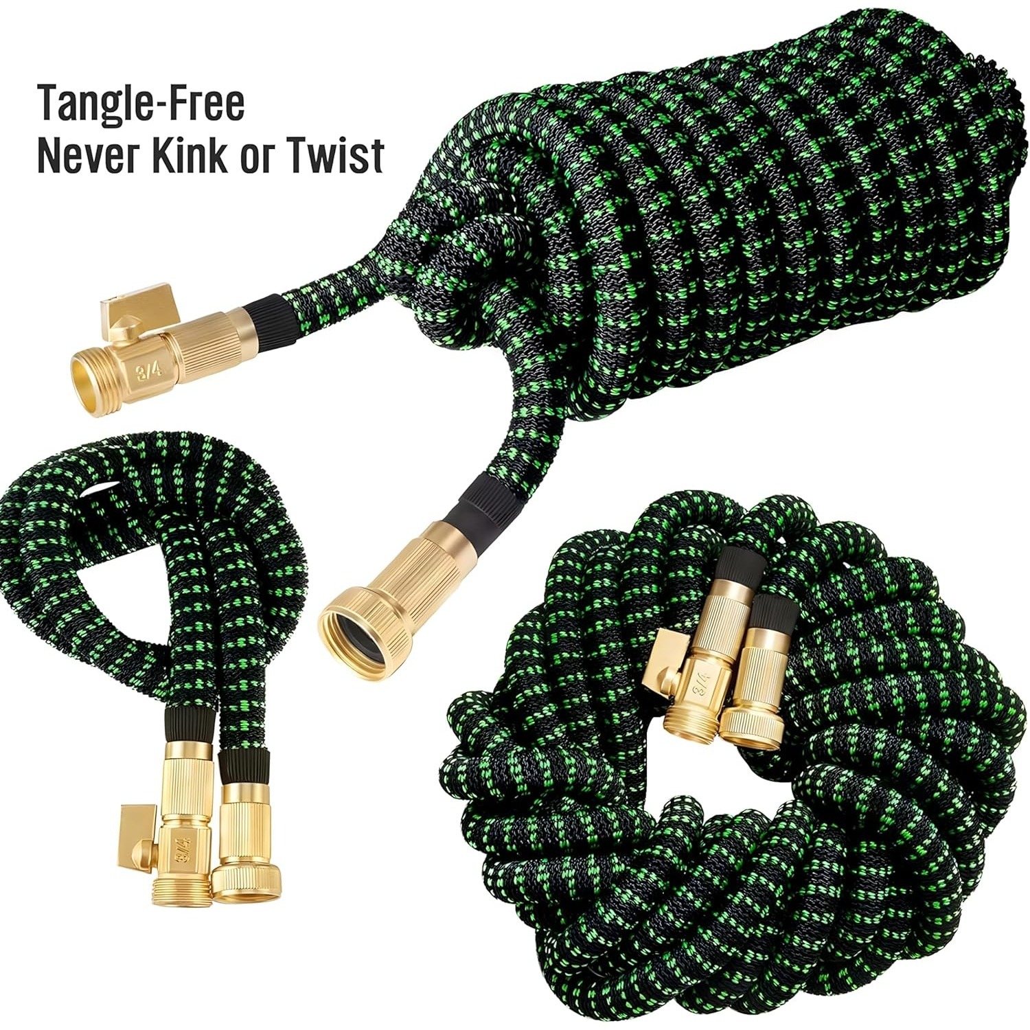 Non-Expandable Garden Hose wit - Flexible Hose Braided reseña y precio
