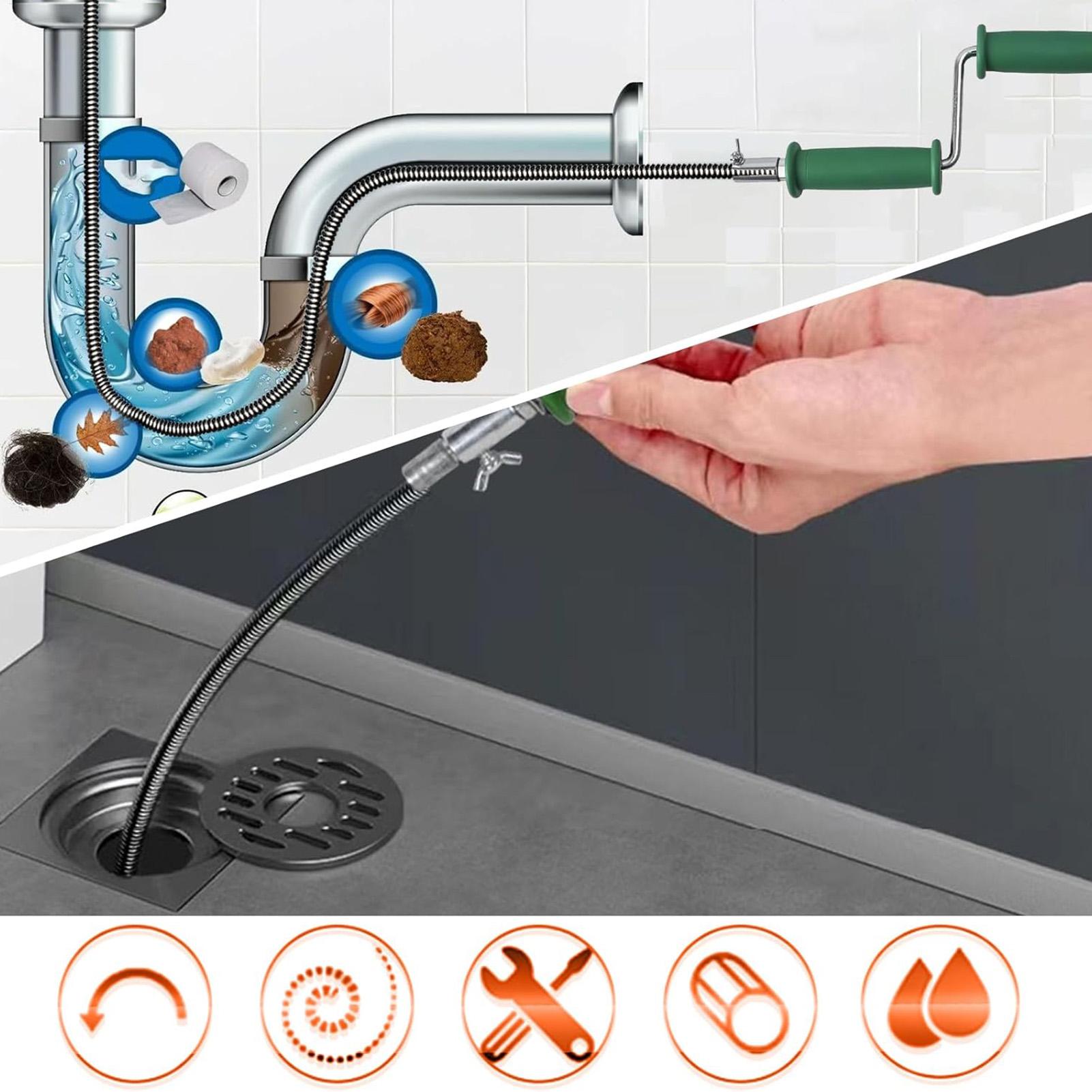 Drain Snake 4M Flexible Pipe U - Drain Snake Flexible reseña y precio