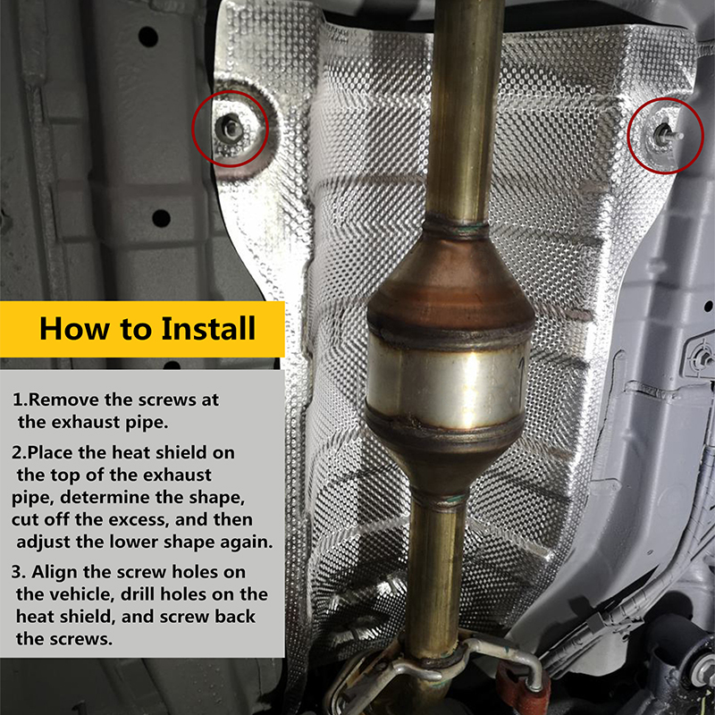 Car Embossed Aluminum Heat Shi - Pipe Freeze Spray reseña y precio
