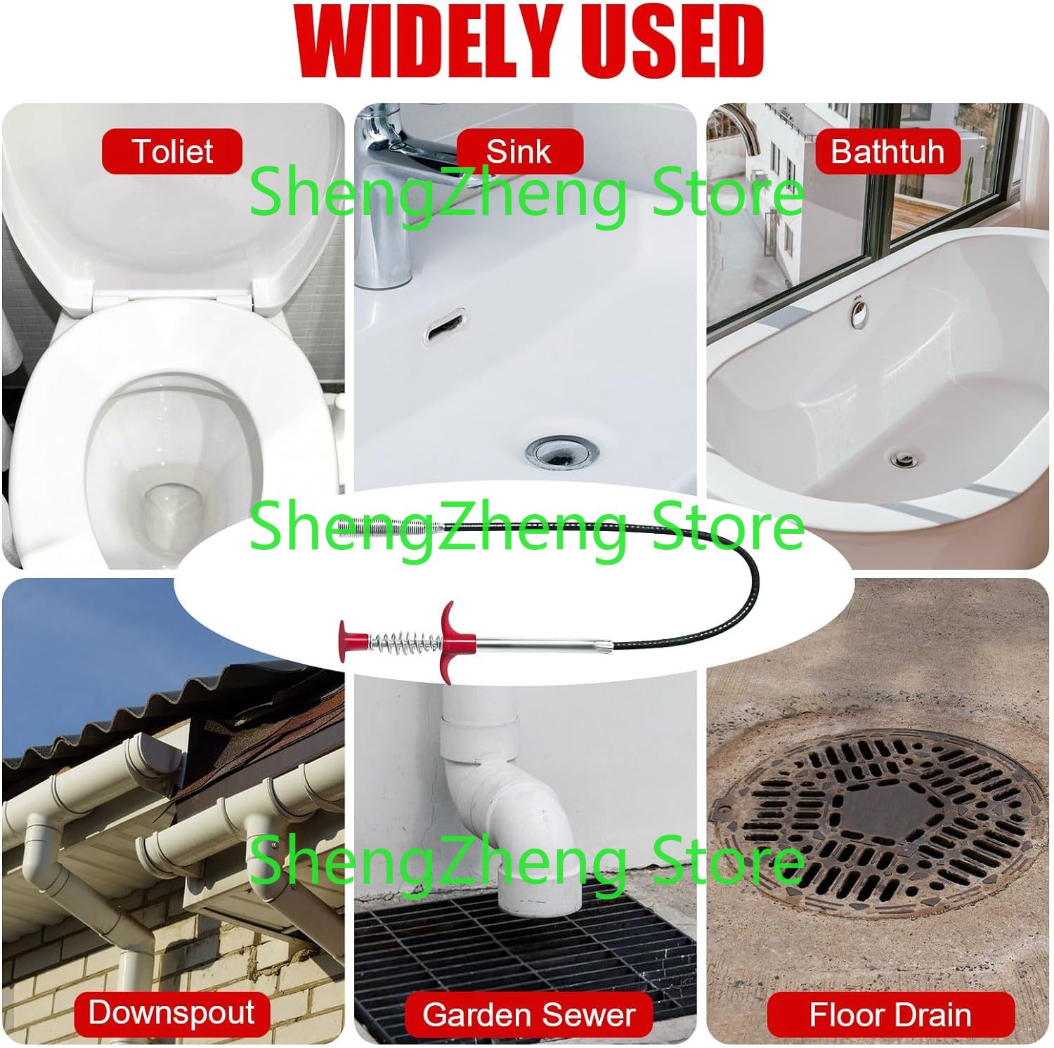1Pcs Drain Snake Hair Drain Cl - Drain Snake Flexible reseña y precio