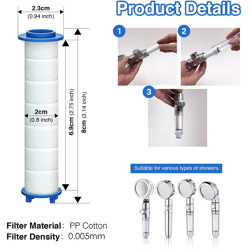 10Pcs  8x2.4cm Bathroom Shower - Shower Valve Cartridge reseña y precio