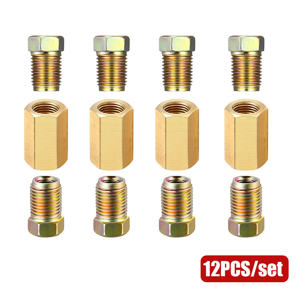 12pcs 3/16 (3/8-24 Inverted) B - Compression Fitting Brass reseña y precio