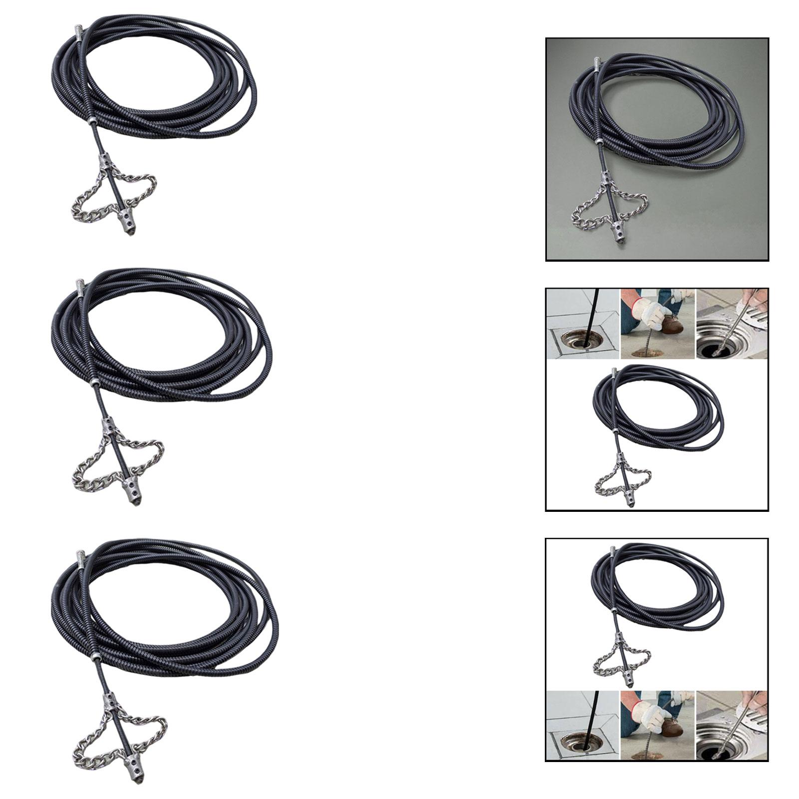 Plumbing Snake Metal Drain Cle - Drain Snake Flexible reseña y precio