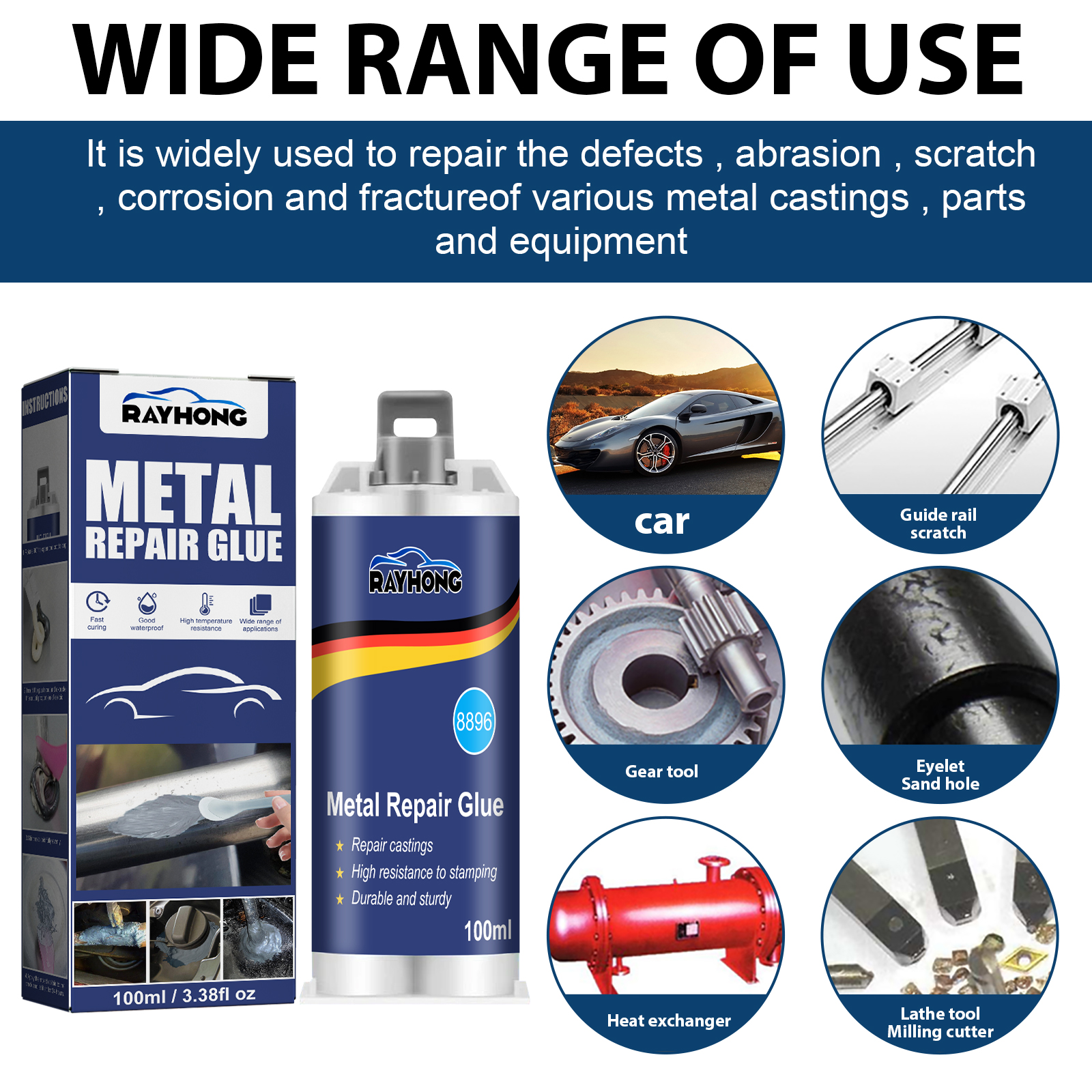 100ml Industrial Metal AB Cast - Solvent Weld Cement reseña y precio
