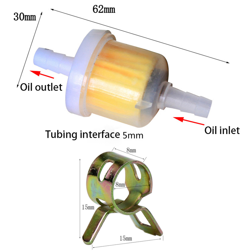 1Set Fuel Petrol Inline Hose P - Plastic Pipe Clip reseña y precio