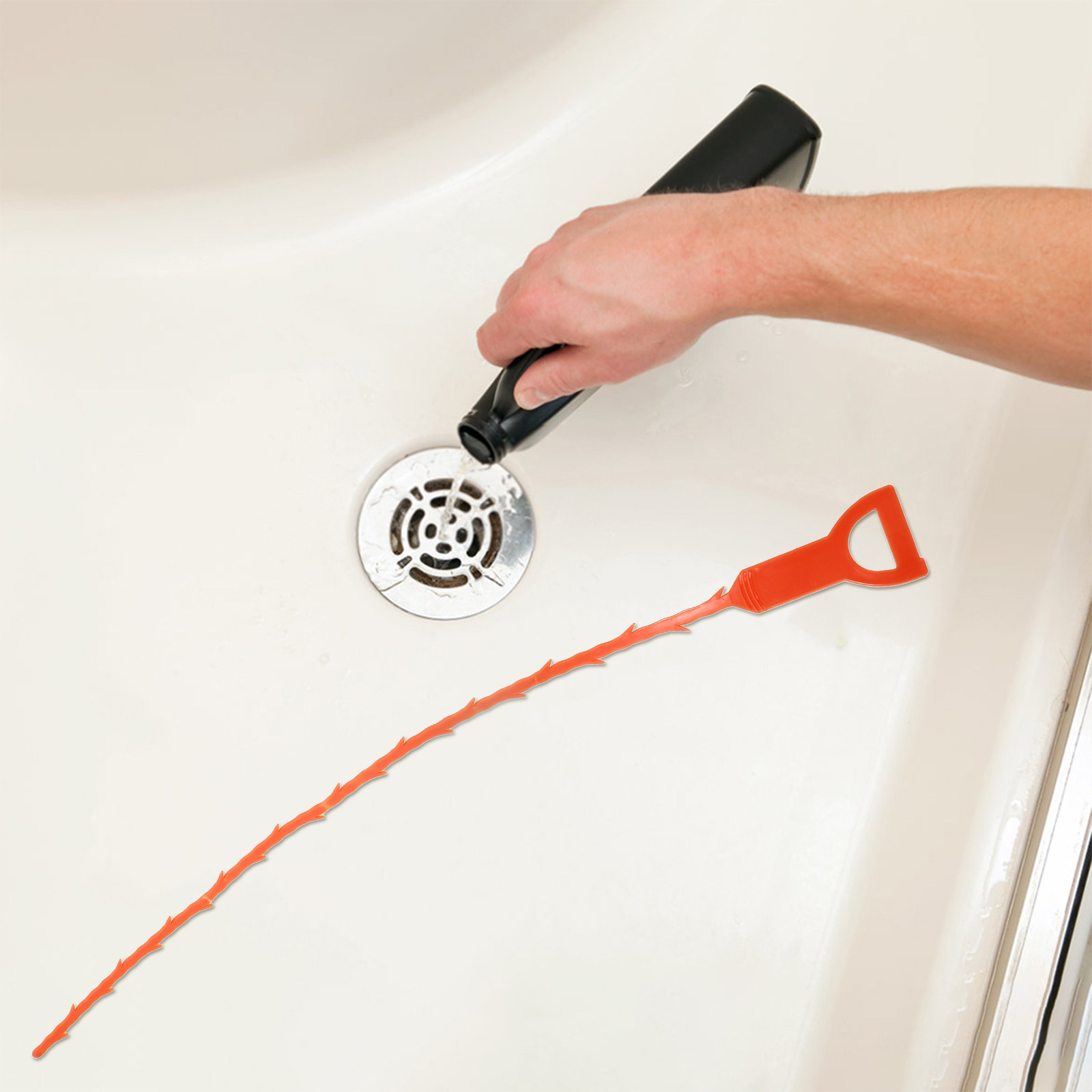 3Pcs ABS Drain Clog Remover To - Drain Snake Flexible reseña y precio