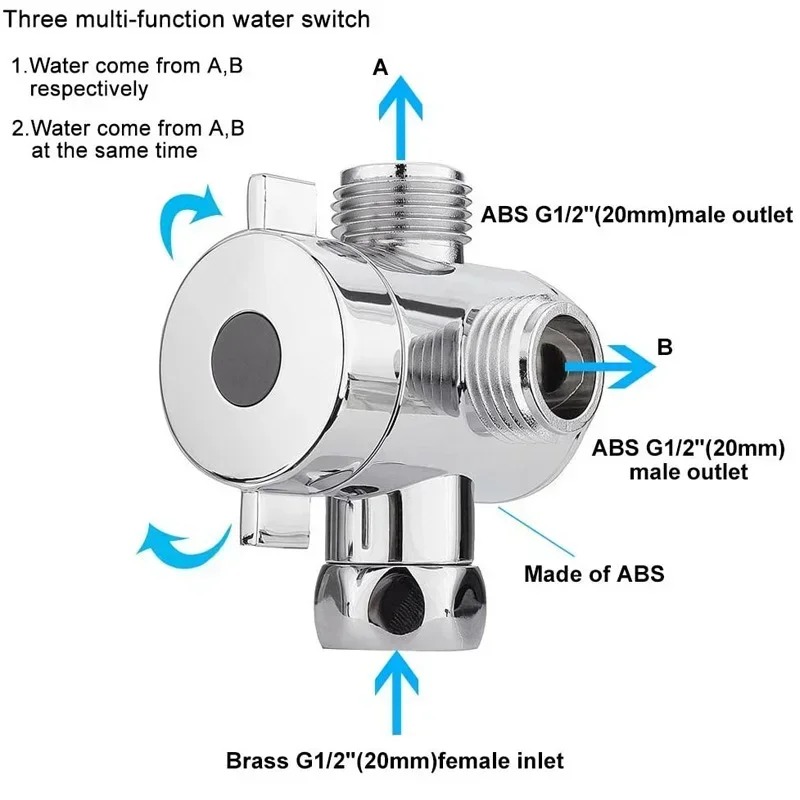 Diverter Valve G1/2 Splitter 2 - Shower Valve Cartridge reseña y precio