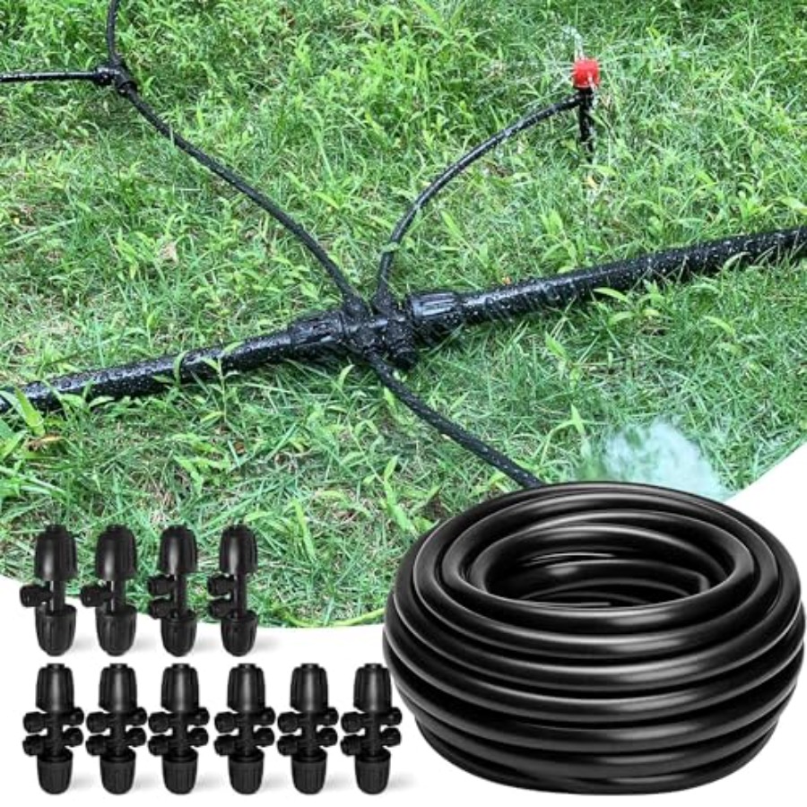 100FT 1/2 Inch Drip Irrigation - Push Fit Connector reseña y precio
