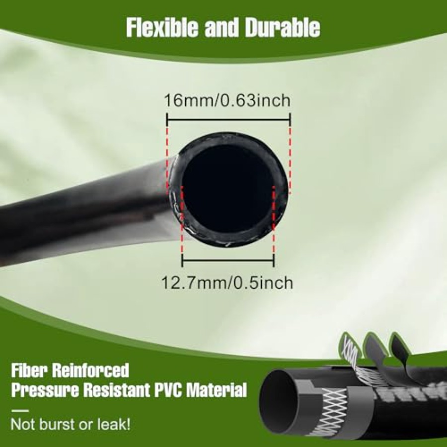 100FT 1/2 Inch Drip Irrigation - Push Fit Connector reseña y precio