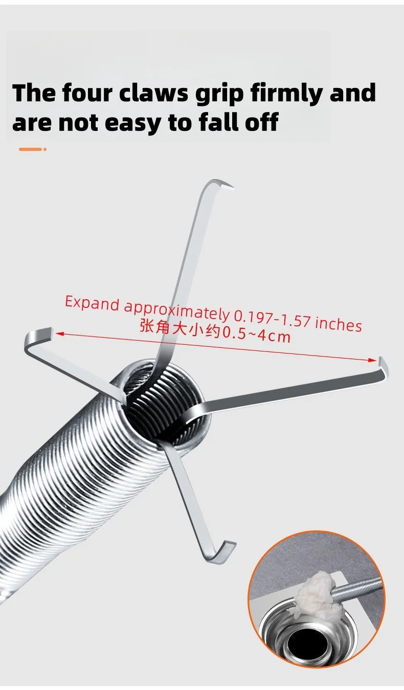 Flexible Spring Snake Drain Pi - Drain Snake Flexible reseña y precio