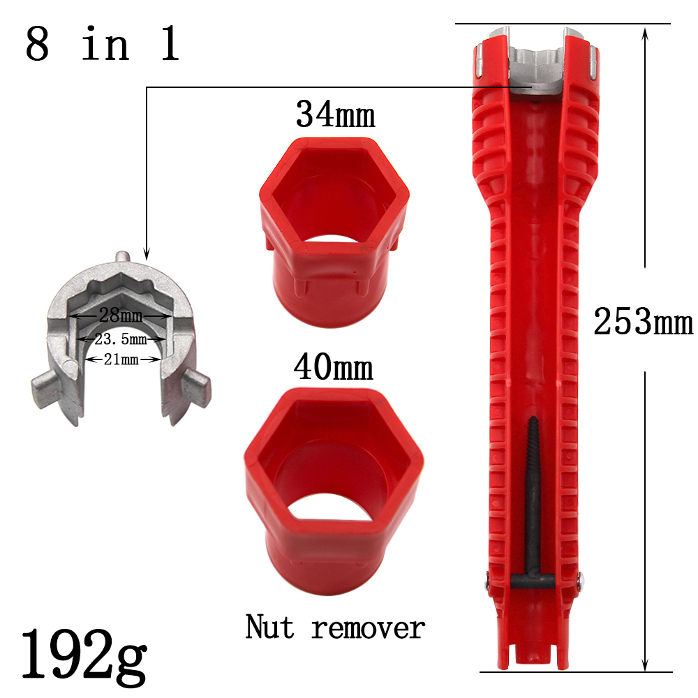 Three head red Sink wrench 8-i - Pipe Freeze Spray reseña y precio